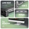 AXAGON HMC-10HLS Wieloportowy hub USB 9in1, 5Gbps, 4x USB-A, HDMI 4K/60Hz, GLAN, SD/microSD, PD 100W, 25cm USB-C kabel